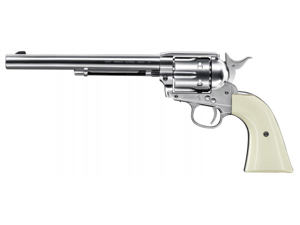 Revolver CO2 Colt SAA .45-7.5" nickel, kal. 4,5mm diab.